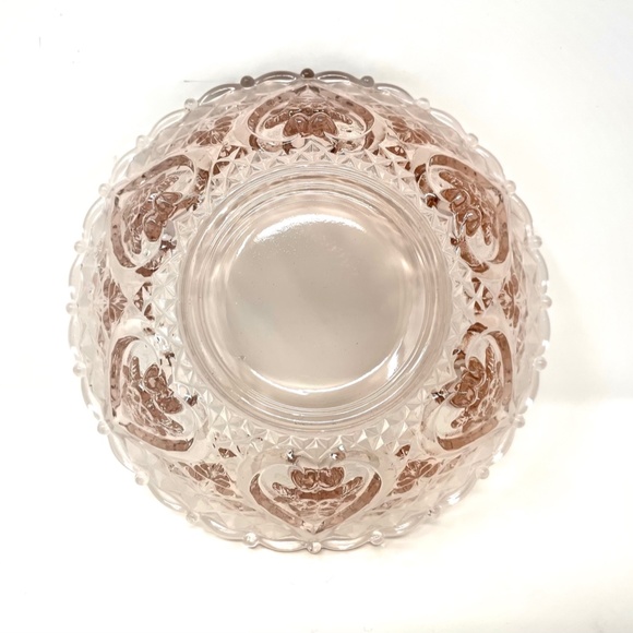 Vintage Pink KIG Malaysia Pressed/Depression Glass Candy/Trinket Dish - Picture 6 of 8